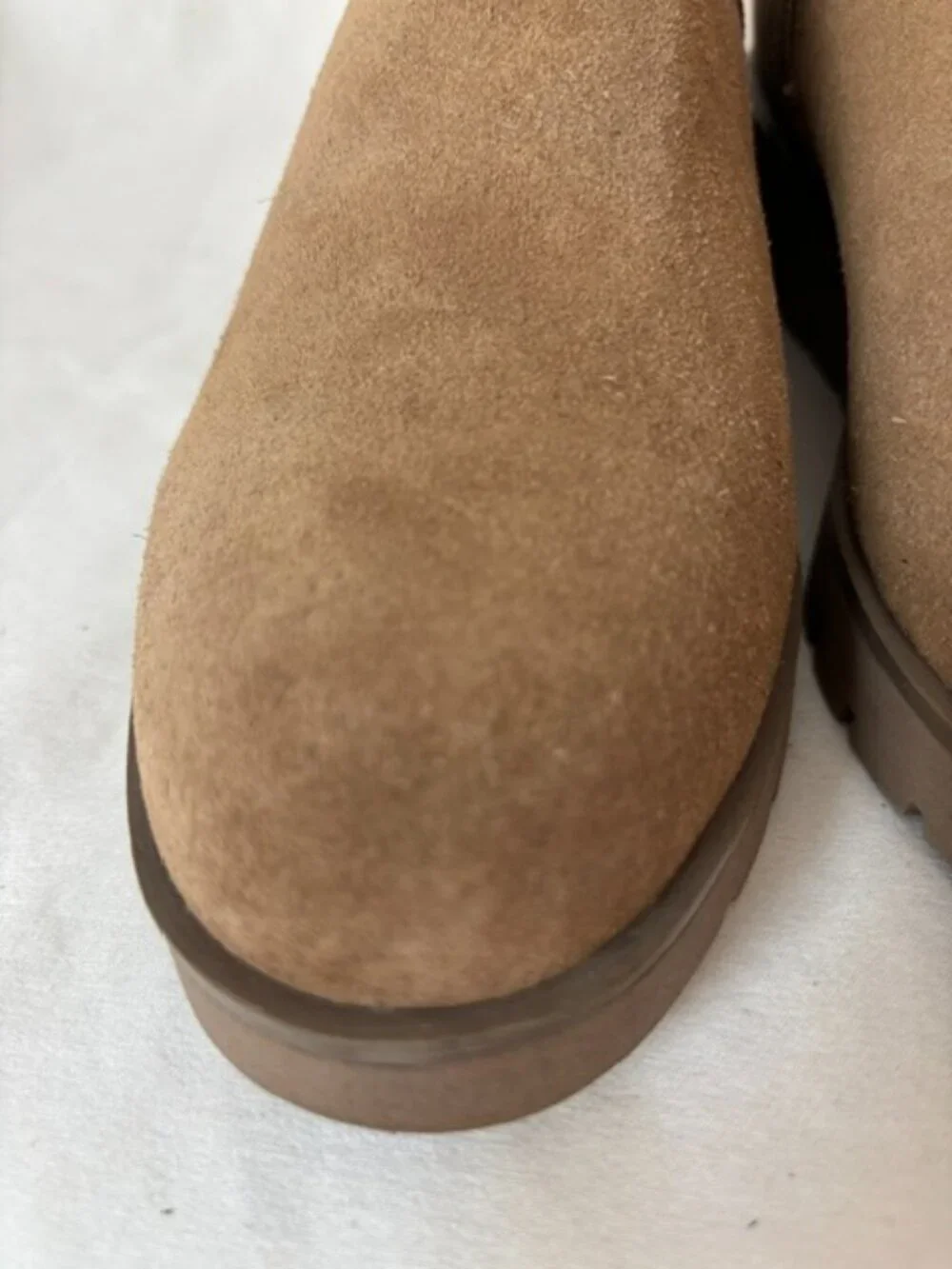 Rockport Dania Camel Suede Wedge Ankle Boot Women's Size 9
